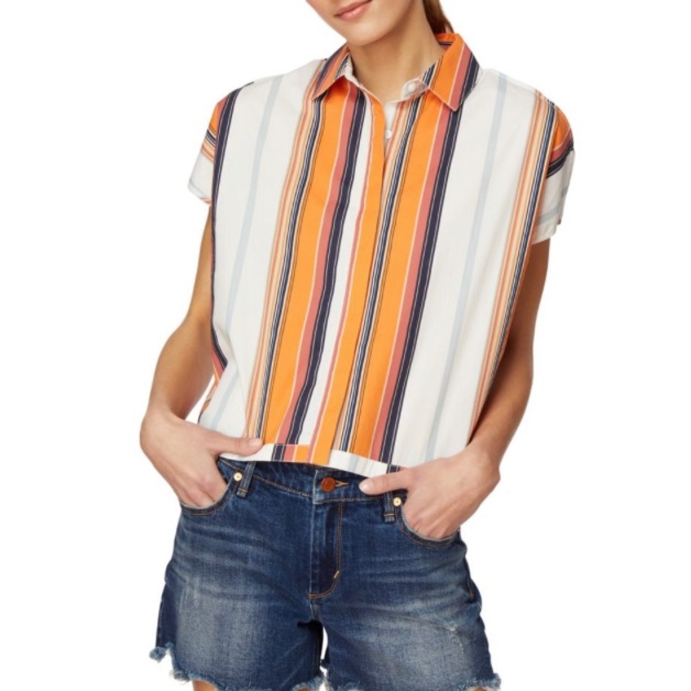 Habitual Park Button-Down Stripe Shirt